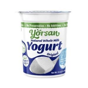 Yorsan Original Whole Milk Yogurt 2 lb (907 g) x 6