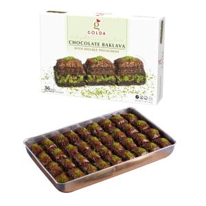 Golda Chocolate Baklava with Pistachios 3.1 lb (1.41 kg)